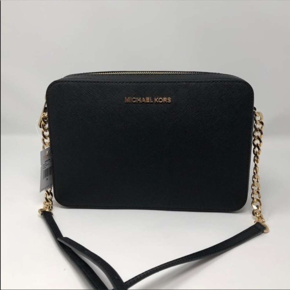Michael Kors Jet Set leather large crossbody bag